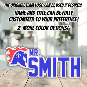 Personalized Tennessee Football Desk Name Plate, Personalised Desk Name Sign, Personalized Custom Name Sign for Home & Office, Teacher Sign