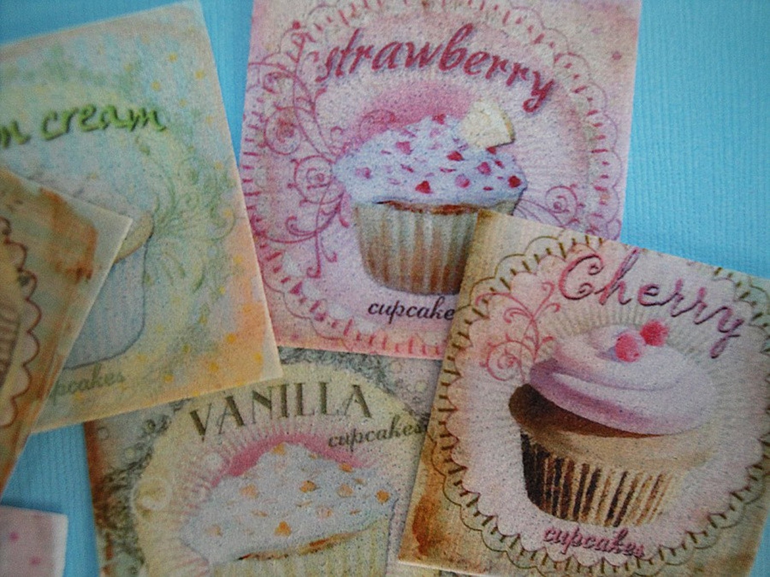 Sweet Cupcake Edible Image Wafer Papers Etsy