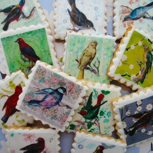 Vintage Bird Edible Image Wafer Paper for Cookies, Cupcakes, Chocolates ...