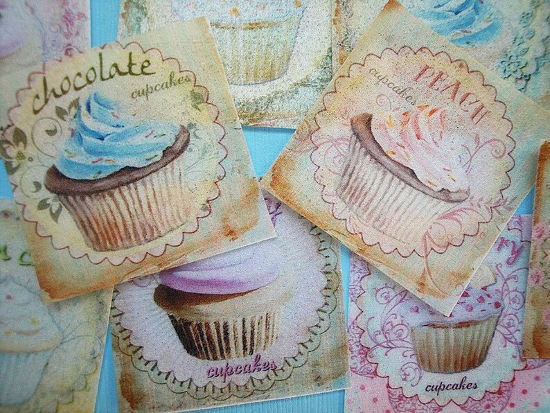 Sweet Cupcake Edible Image Wafer Papers Etsy