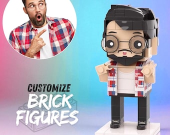 Kundenspezifische Ziegelfigur: Personalisiertes Miniatur-Block-Spielzeug