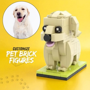 Custom Labrador Brick Figure: Personalized Pet Portrait Keepsake