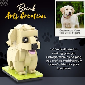 Custom Labrador Brick Figure: Personalized Pet Keepsake