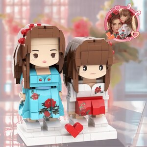 Custom Brick Figures: Mother & Daughter Keepsake Gift