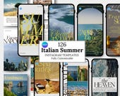 Italian Templates: Travelling Social Media Canva, Editable Itinerary Template Branding Kit Instagram