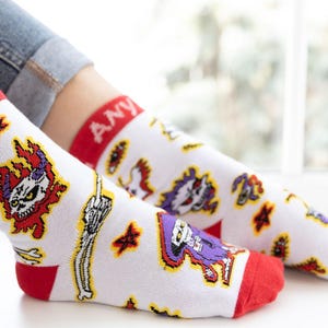 AnySocks, Colorful Mismatched Socks, Funny Cotton Socks Gift, Eco-Friendly Socks, Unique Sock Collection, Gift for Sock Lovers, Sock Set