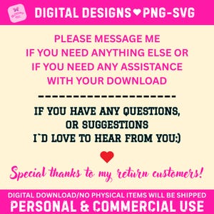 Może przedstawiać: Grafika projektu cyfrowego z tekstem w kolorze r&oacute;żowym i czarnym. Tekst zawiera "DIGITAL DESIGNS PNG-SVG", "PLEASE MESSAGE ME" i "PERSONAL & COMMERCIAL USE". Dołączone jest r&oacute;wnież r&oacute;żowe serce.