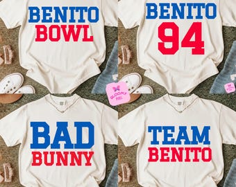 Benito Bowl PNG-Bundle, Bad Bunny Benito Bowl Png, Benito 94 Png, Team Benito Fußball Png, Team Benito Supa Bowl 2026 Halbzeitshow PNG