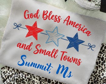 God Bless America Small Towns Gipfel MS PNG (digitaler Download)