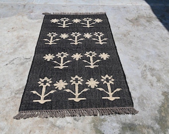 Livingroom Rug - Vintage Hallway Runner Rug Custom Size Stair Runner, Handmade Wool Jute Kilim Runner Rug, Boho Patterned Area Rug