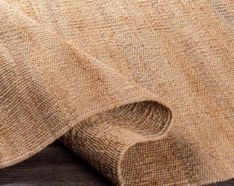 2 x 20 Ft Natural Stairway Jute Runner-Hemp jute runner, Entryway jute runner for Hall-Free Shipping-Large Size Area Jute Runner