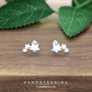 S925 Sterling Silver Star Earrings - Five-Pointed Star Studs,gifts for her