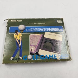 Jeu de golf de championnat pour deux joueurs informatisé LCD Radio Shack vintage