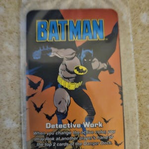 Carte promotionnelle Uno Ultimate DC Batman Foil Gencon 2023 exclusive neuf en main