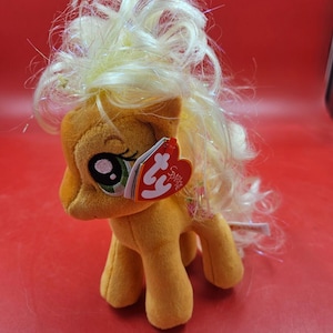 2014 Ty Beanie Babies RITIRATO My Little Pony 7" Sparkle Peluche Apple Jack