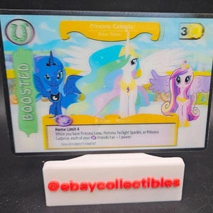 My Little Pony CCG - Princess Celestia Solar Sister ROYALTY Lenticular OVERSIZED