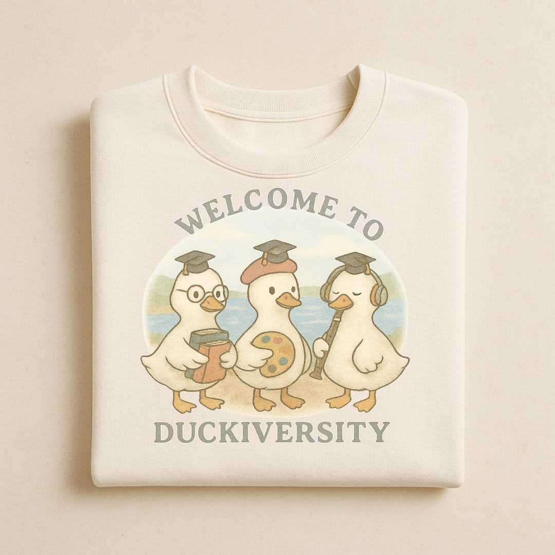 Duckiversity PNG Clipart: Back to School Duck Design (digital Download ...