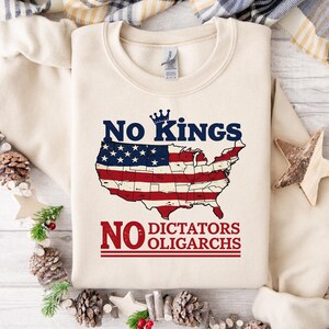No Kings No Dictators No Oligarchs Png, Anti Authoritarian Political Png, Pro Democracy Freedom Png, Progressive Patriotic Png