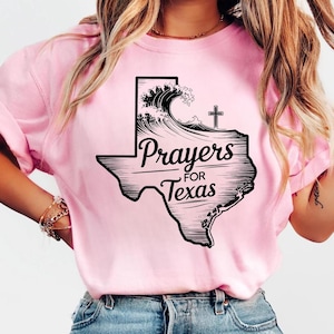 Prayers for Texas PNG dxf Faith-Based Texas Flood Relief Design Digital Download for Shirts or Decals Texas strong shirt design TX Flood