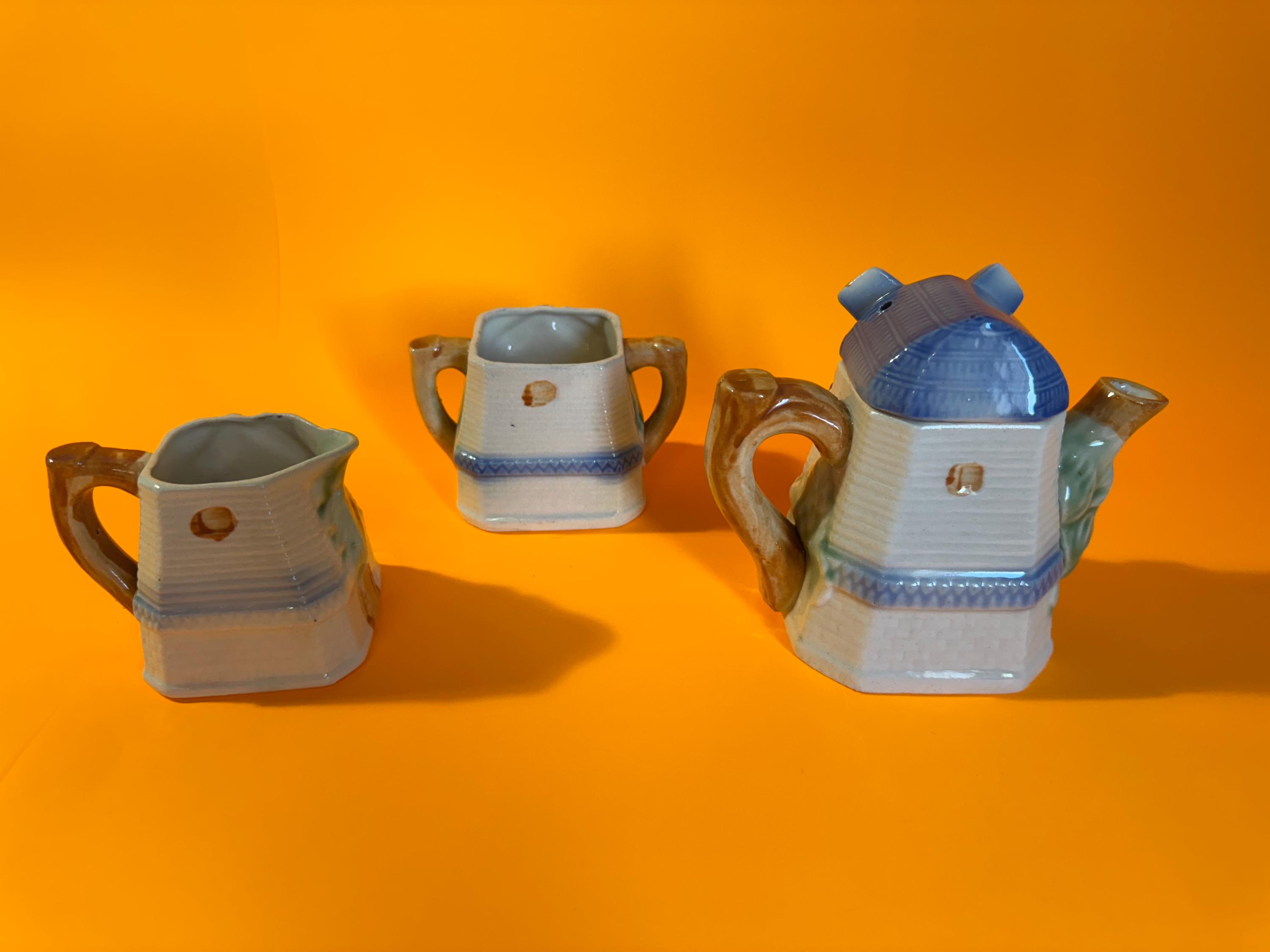 Occupied Japan Windmill Tea Set: Teapot, Sugar Bowl & Creamer - Etsy