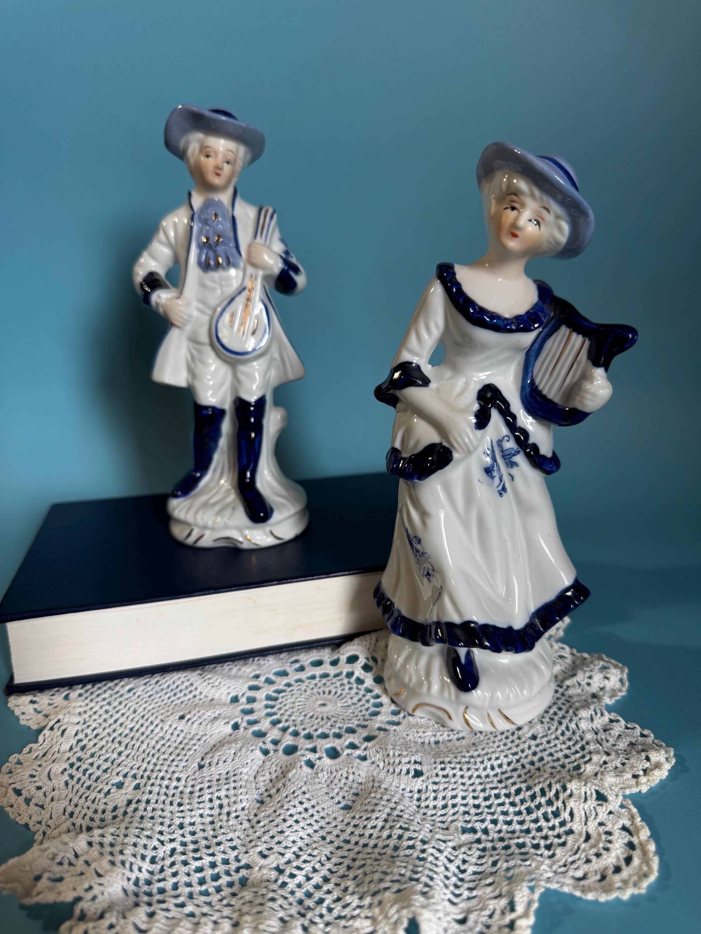 Vintage Lusterware Porcelain Figurines – 