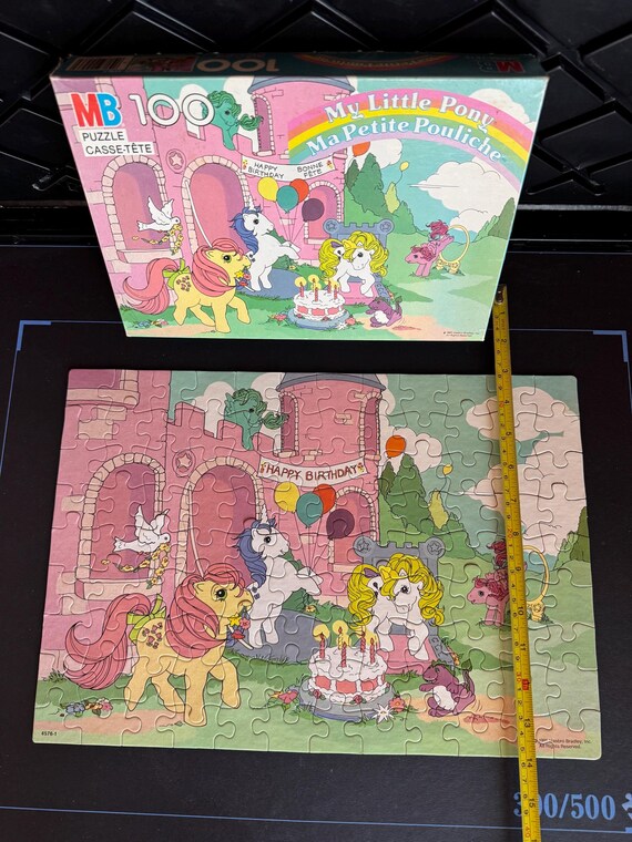 Vintage My Little Pony Jigsaw Puzzle - 100 Pieces MB - 80s Retro