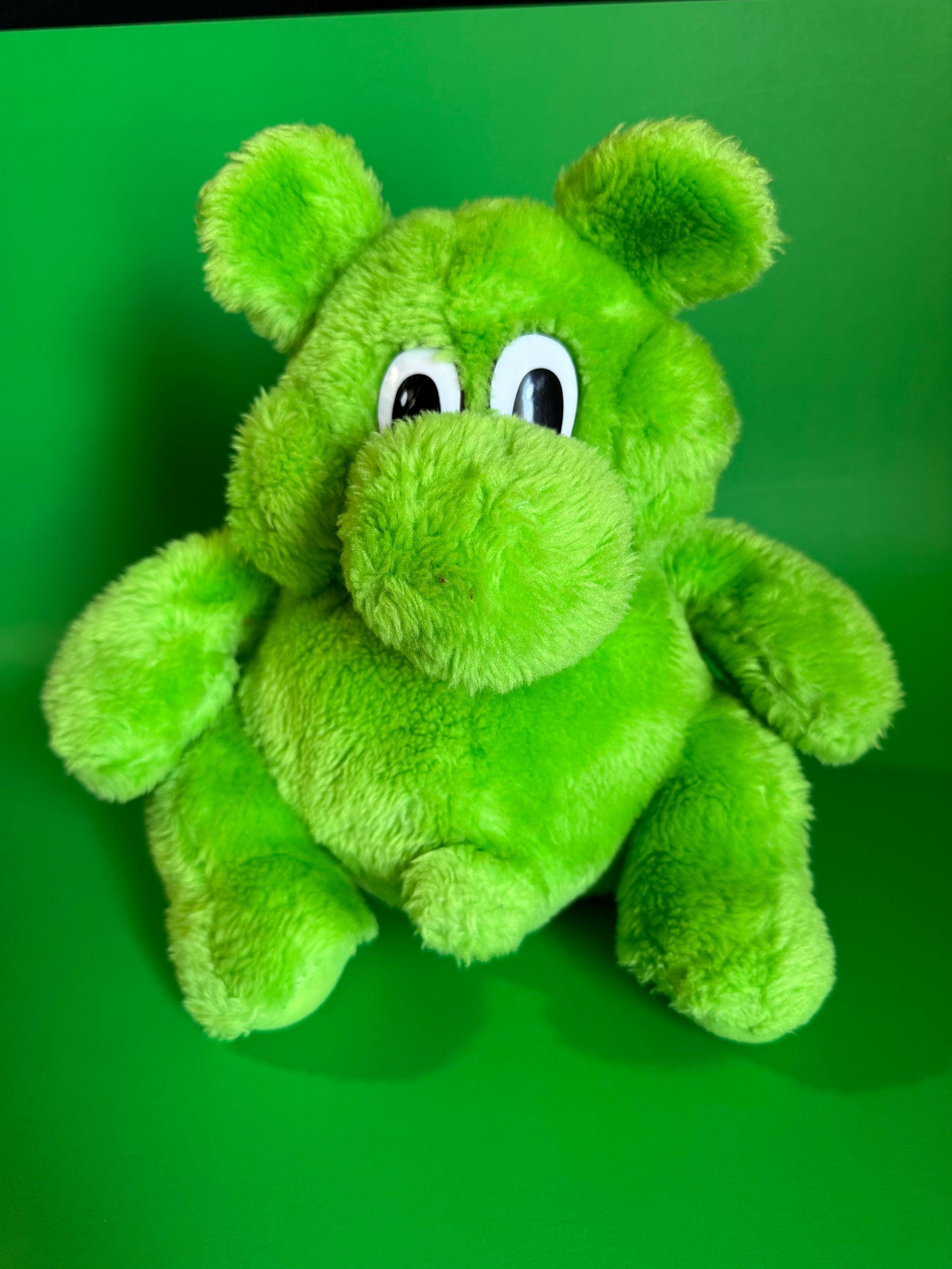 TK-2892オリーブグリーン・TK-2890ライムのブラインド Rare Vintage 1989 Green Kazoom Kodak Kolorkins Plush – Retro