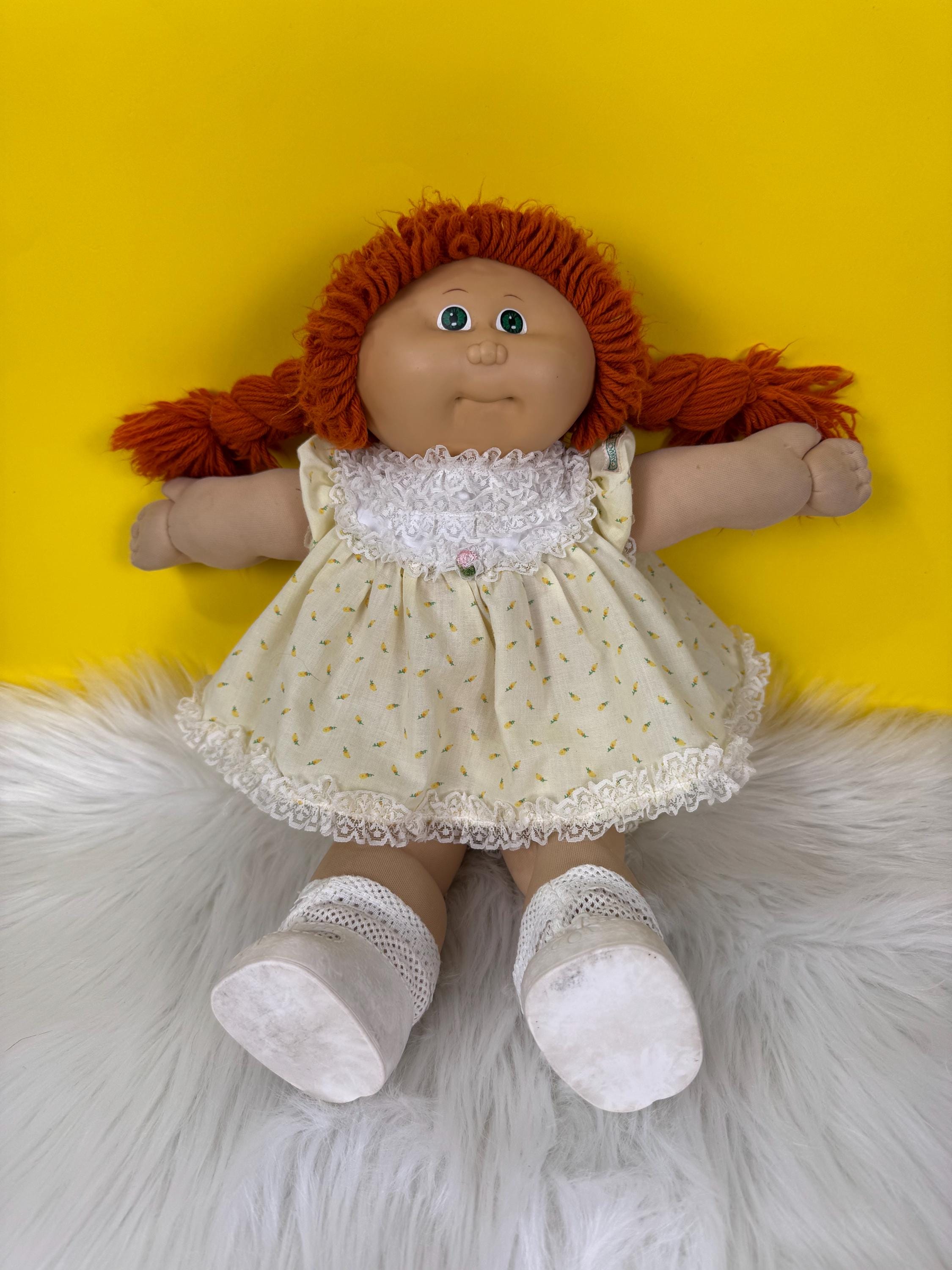 Vintage 1985 Coleco Cabbage Patch Kid Doll: Red Hair, Carrot Dress - Etsy