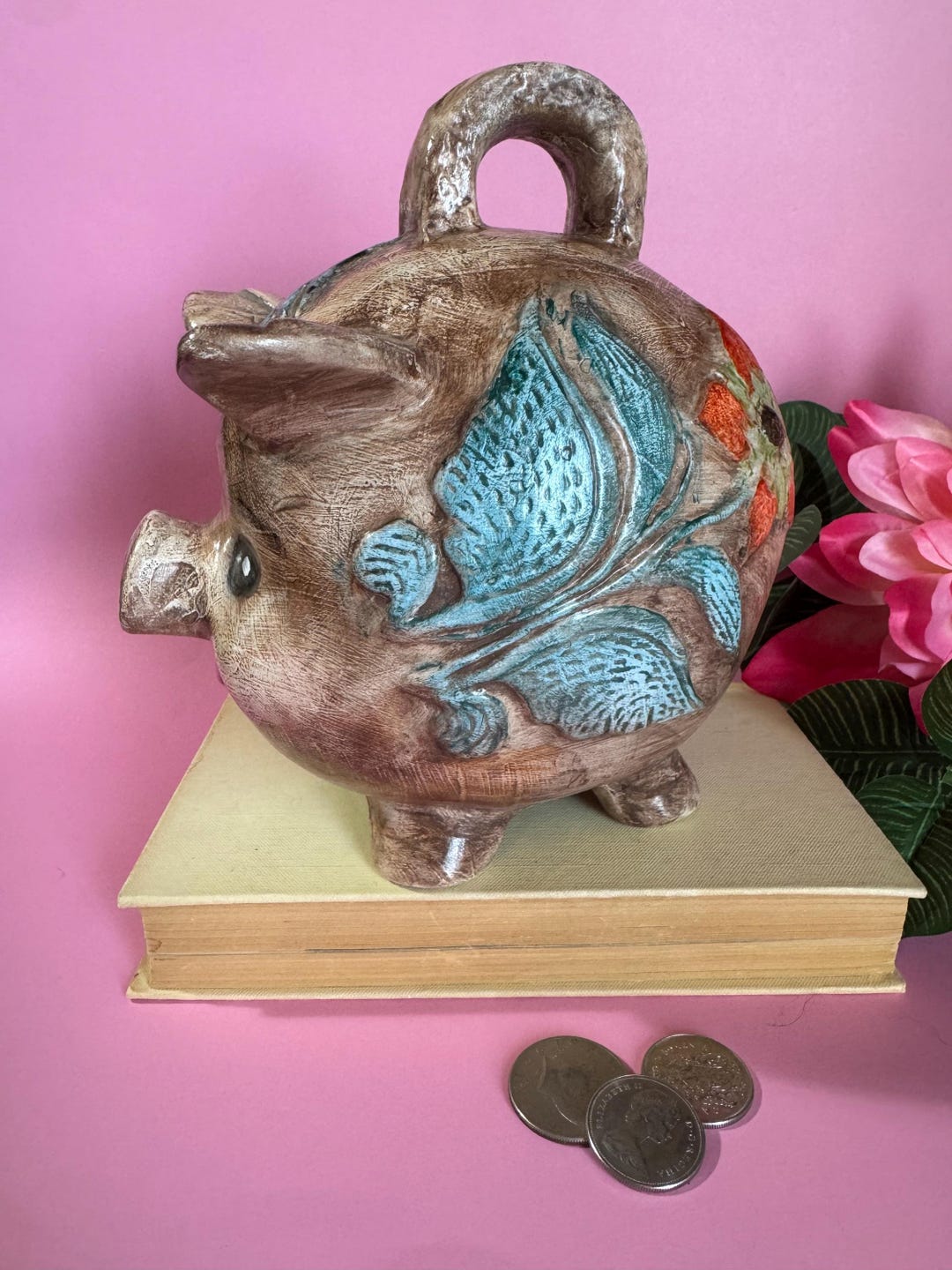 手作りの陶器製貯金箱 - Etsy 日本