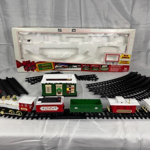 Vintage New Bright Santa's Musical Express Train Set, 1992 - Etsy