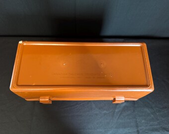 Thermos Alimentaire Vintage Mobil Gulf – Orange – Fabriqué En France – Années 70/80