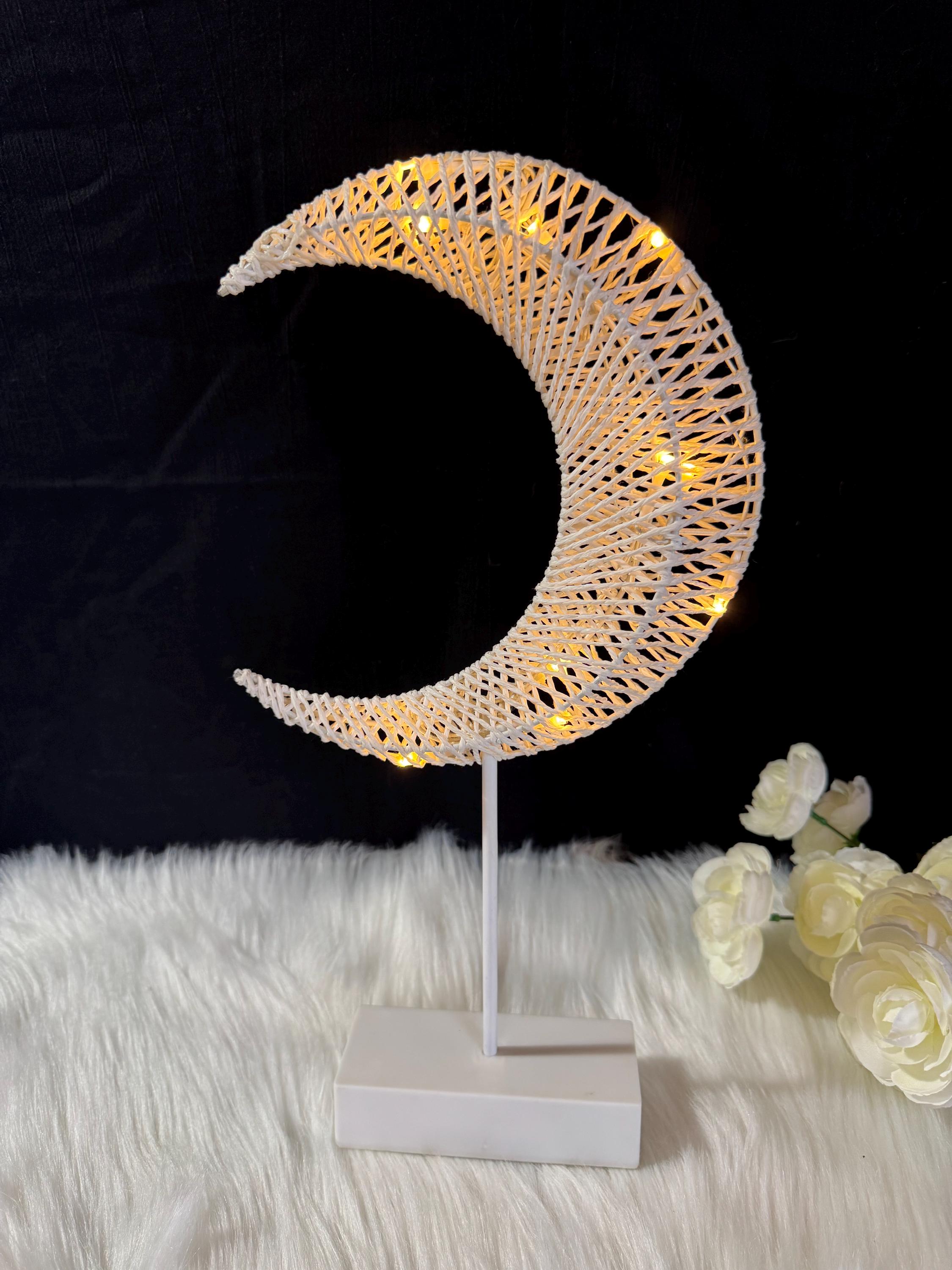 Woven Cord Moon Light: Bohemian Nursery Decor (39.5 Cm) - Etsy