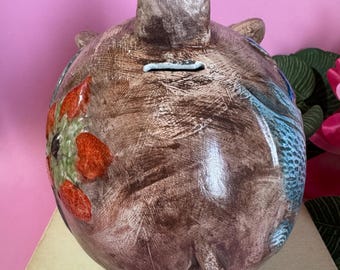 手作りの陶器製貯金箱 - Etsy 日本
