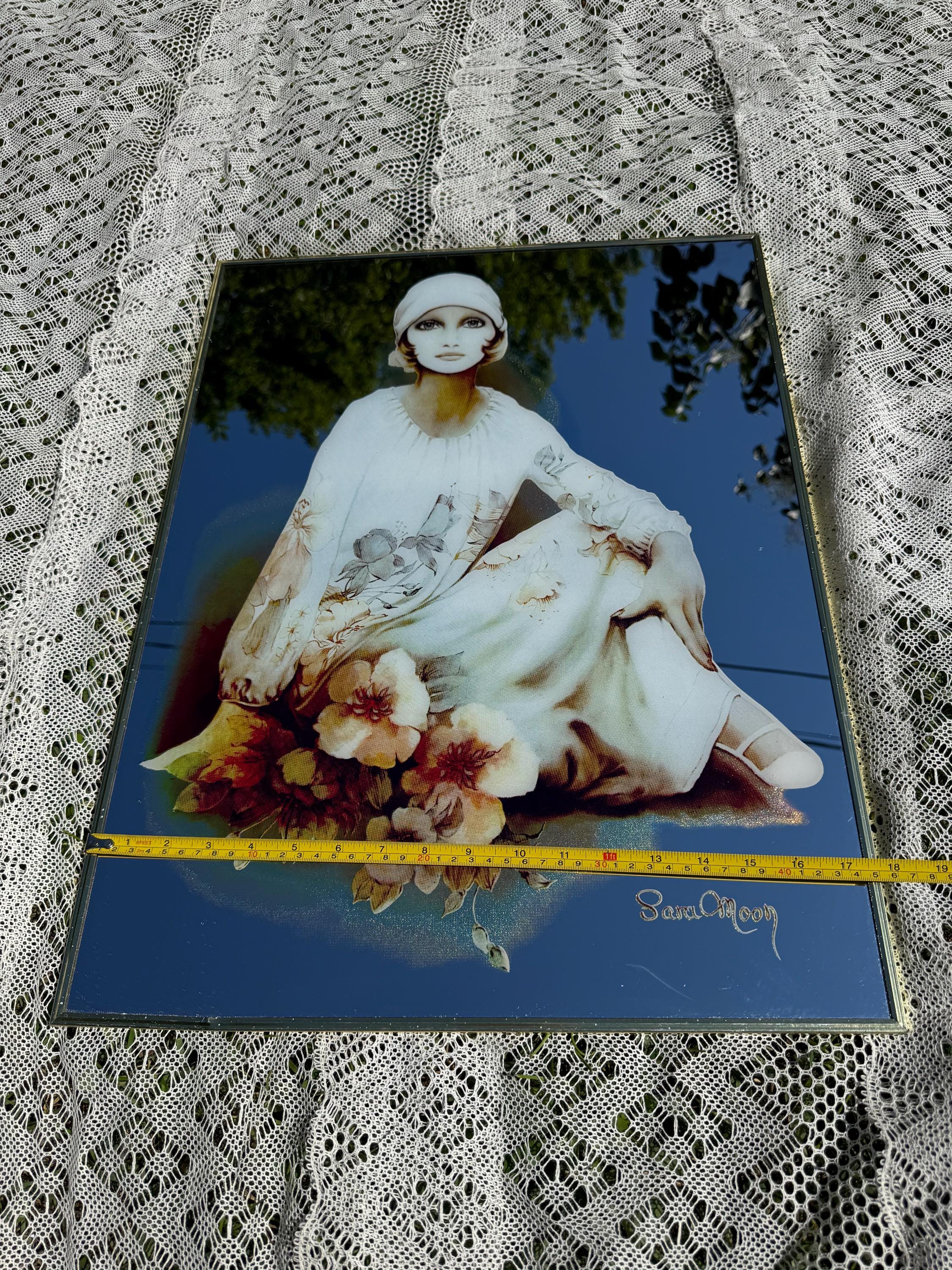 Vintage Sara Moon Art Deco Mirror: 1970s Japanese Wall Decor - Etsy