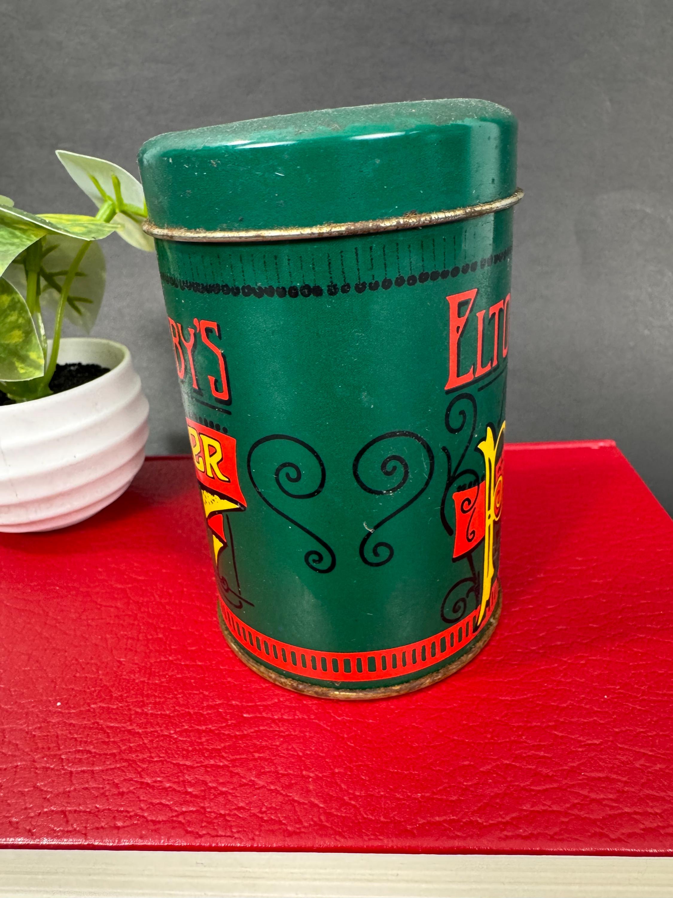 Vintage Elton Kirby's Pepper Shaker – Retro Kitchen Tin Canister