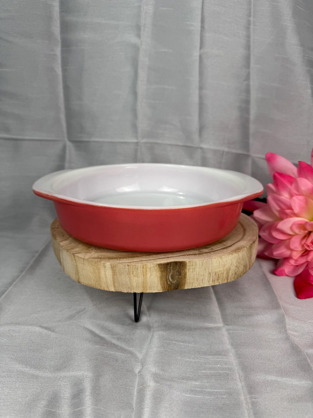 Vintage Pyrex Red Oval Baking Dish | Retro Kitchen Collectible - Etsy