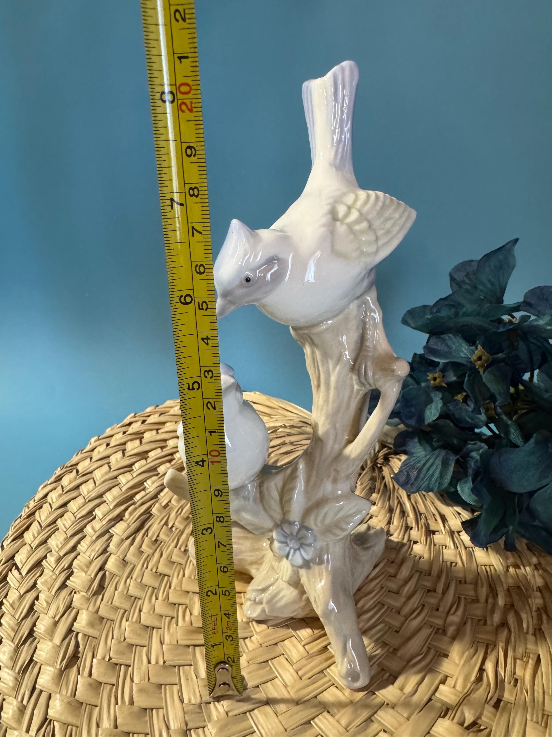 魅力的なヴィンテージ磁器製ブルージェイの置物 - Etsy 日本