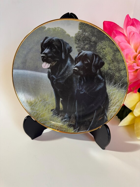 8-inch Black Labrador Collector Plate - Nigel Hemming Sporting