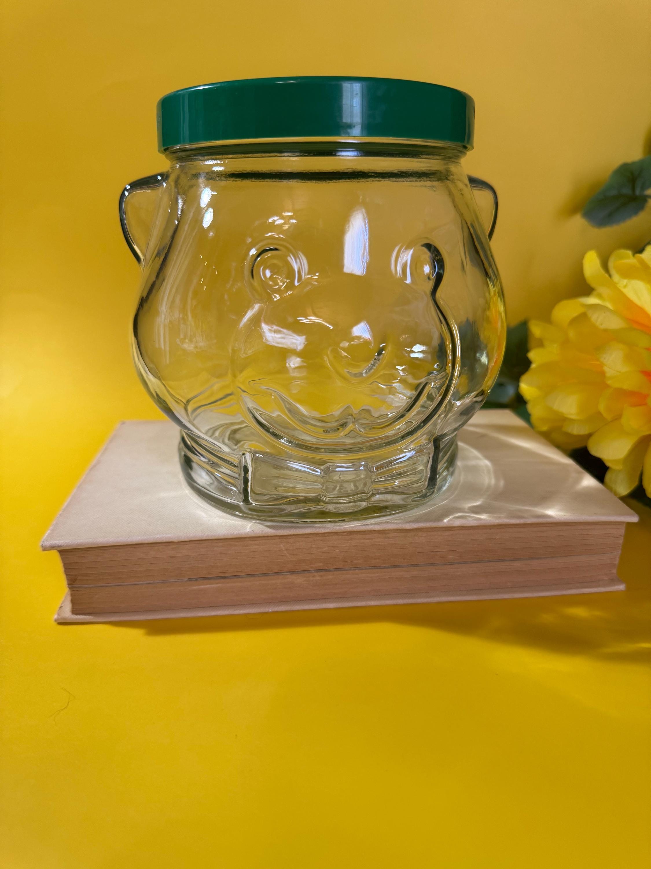 Vintage 1989 Kraft Teddy Bear Cookie Jar | Collectible Glass Treat