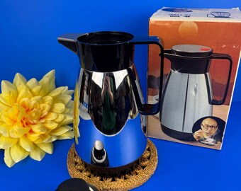Vintage Dr. Zimmermann Chrome Thermos – Mid-century Space Age