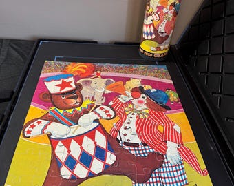 Vintage Circus Jigsaw Puzzle: Under the Big Top, 80 Pieces, Made in Canada