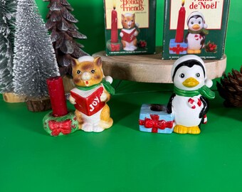 Vintage Christmas Penguin and Cat Vintage Christmas Penguin and Cat