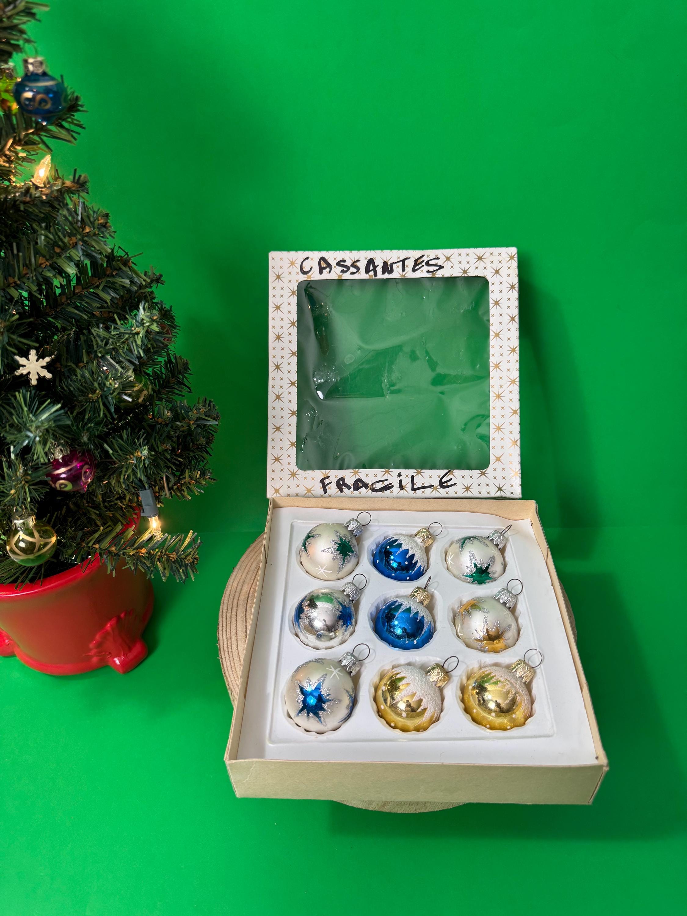 ヴィンテージガラスクリスマスオーナメント - レトロポーランド