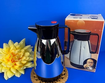 Vintage Dr. Zimmermann Chrome Thermos – Mid-century Space Age
