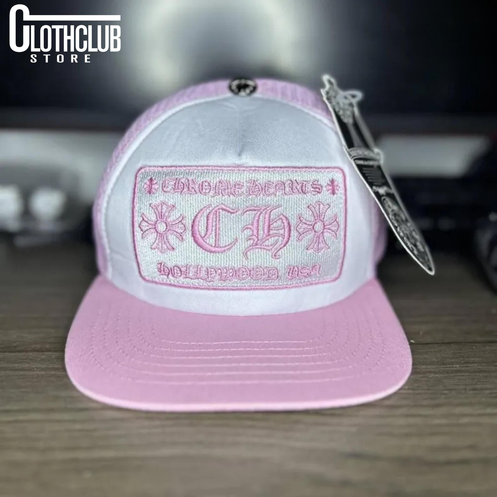 Chrome Hearts ピンクトラッカーキャップ クロムハーツ TRUCKER CAP
