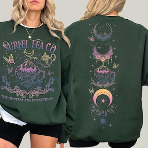 Suriel Tea Co Sweatshirt, Thorns and Roses Court of Dreams Hoodie, Acotar Bookish Crewneck, Night Court Velaris, SJM Merch Sweater