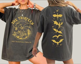 The Thirteen Throne Of Glass Comfort Colors Shirt, Two-Sided Printed Shirt , From Now Until The Darkness Claims Us Shirt, Fantastic Reader