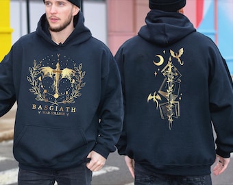 Fourth Wing Dragon Rider 2-Sided Sweatshirt and Hoodie, Riders Quadrant Shirt, Basgiath Sweatshirt, Fourth Wing Adult Kids Crewneck, A010