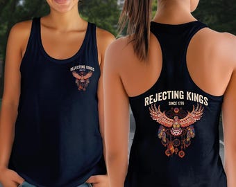 Rejecting Kings Since 1776 Racerback, Pro Democracy Tank Top, Anti Authoritarianism Vneck, Resist Shirt, Anti Trump Shirt A002