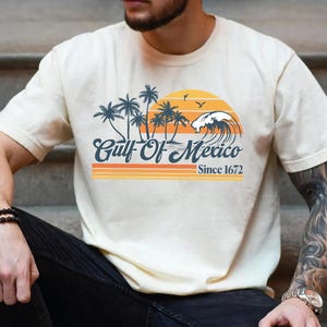 Comfort Colors Gulf of Mexico Est 1550 Shirt, Mexico Beach Shirt, Stay Salty and Resist Shirt, Retro Gulf of Mexico Tee,Political Shirt A018